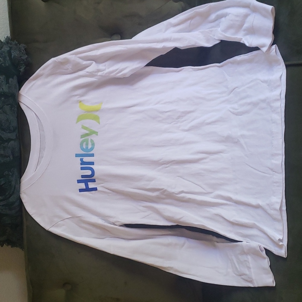 Boys Hurley L/S White Tee